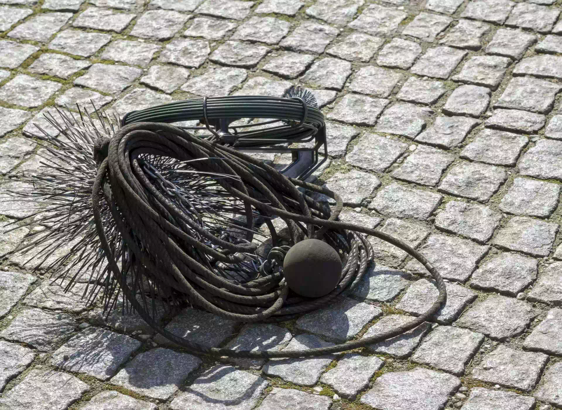 kable na chodniku